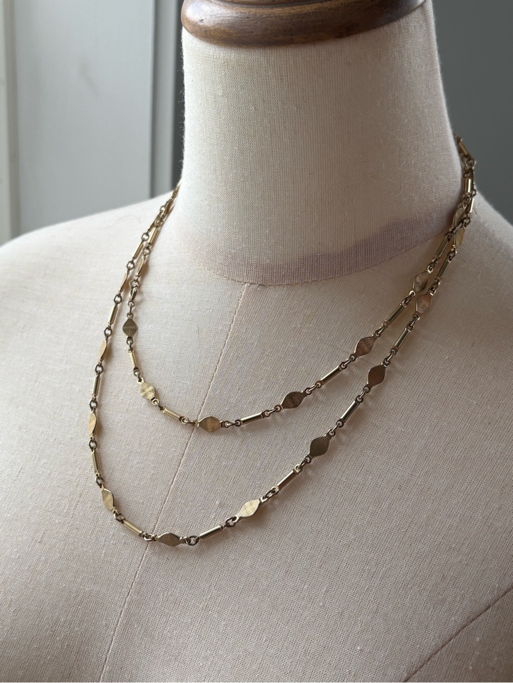 Gold-Tone Geometric Link Necklace - Women Jewelry
